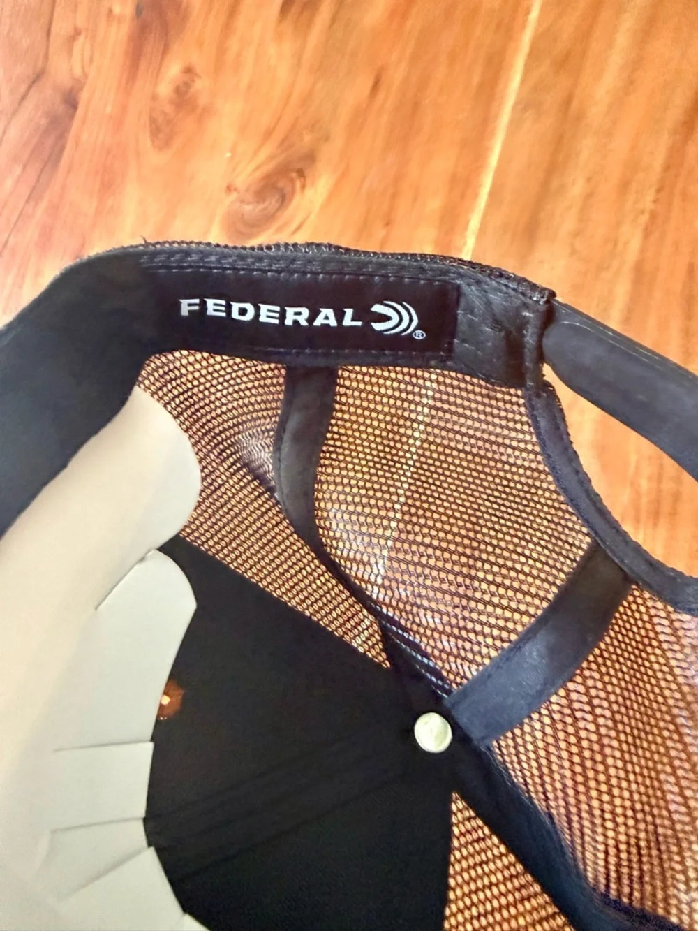 Federal Premium Ammo Rust Orange Black Mesh‎ Trucker Snapback Hat Outdoor OSFA
